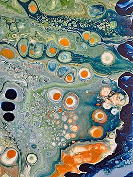 Deep Sea Ein blauers Farbspiel in den Tiefen des Oceans